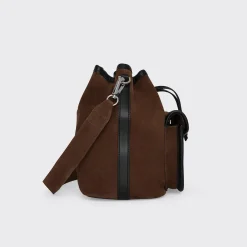 PIERRE HARDY ALPHA DAY MAXI BUCKET BAG Chocolate Best Sale