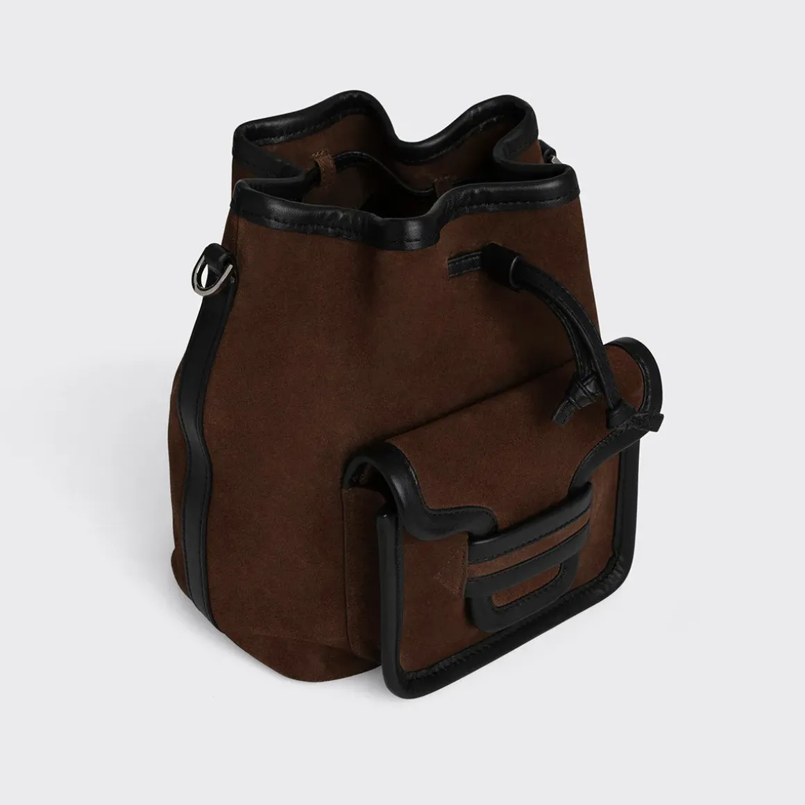 PIERRE HARDY ALPHA DAY MAXI BUCKET BAG Chocolate Best Sale