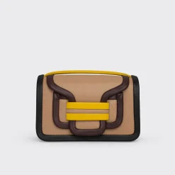 PIERRE HARDY ALPHA HANDBAG Beige,burgundy,yellow Discount