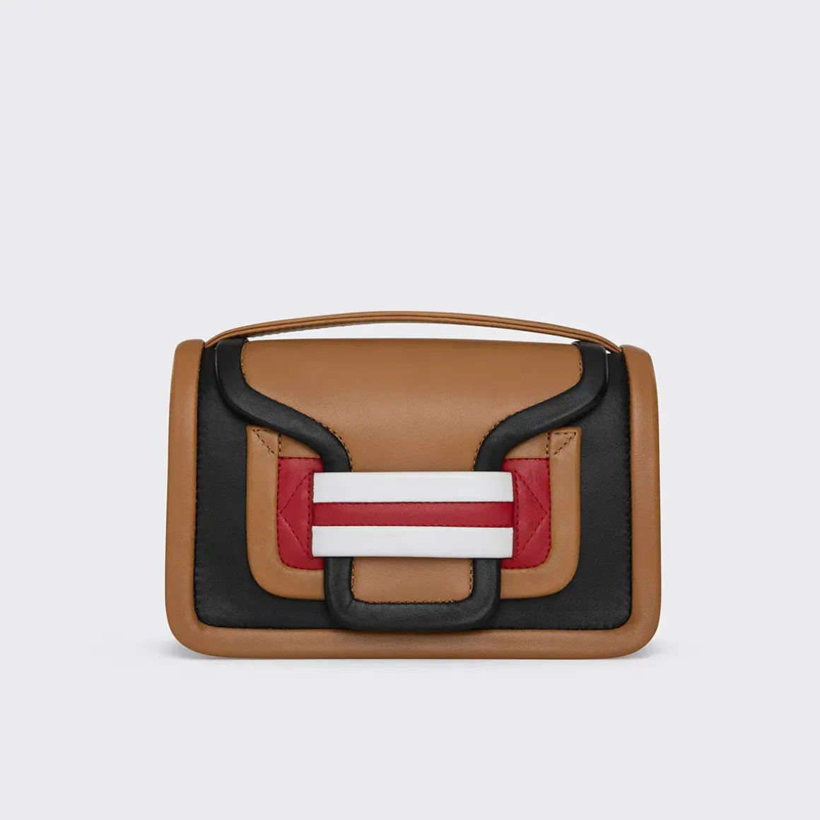 PIERRE HARDY ALPHA HANDBAG Camel,black,red Flash Sale
