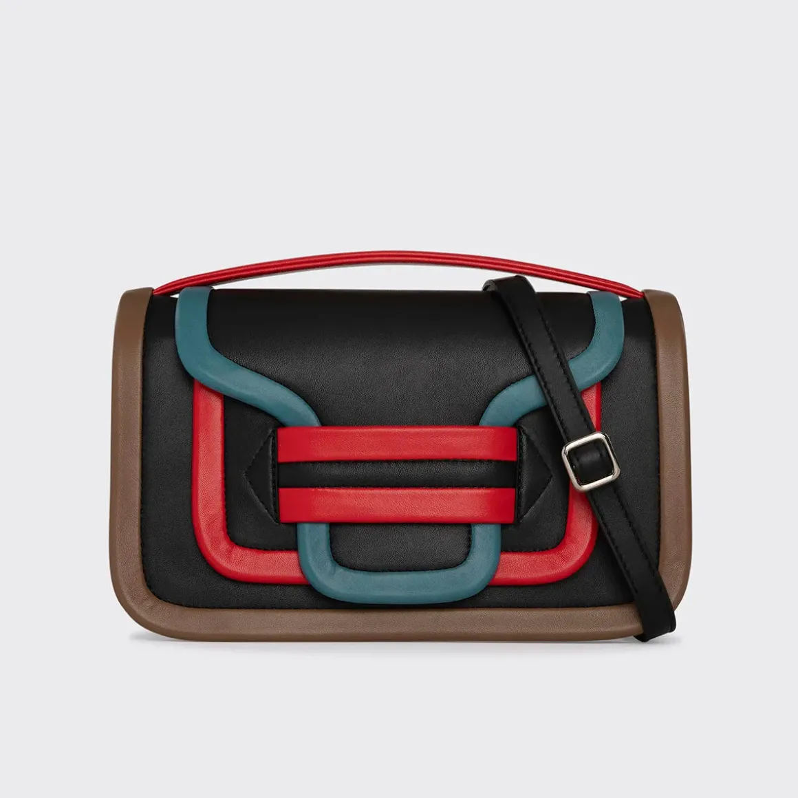 PIERRE HARDY ALPHA MAXI HANDBAG Black,red,bluesky,tobacco Clearance