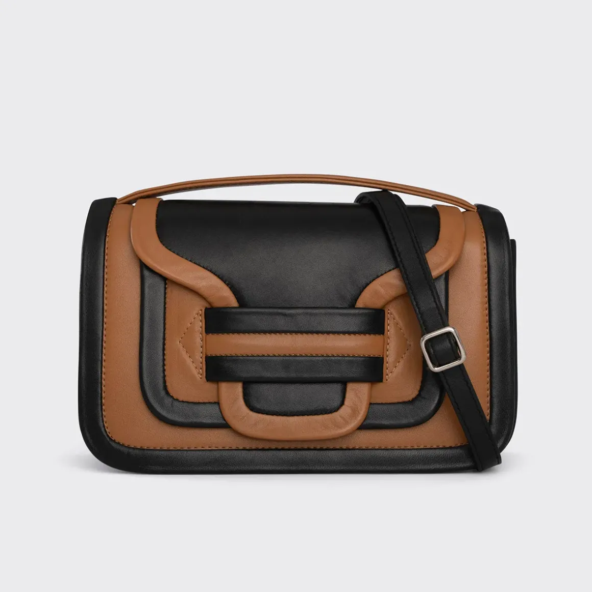 PIERRE HARDY ALPHA MAXI HANDBAG Cognac,black Clearance