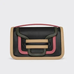 PIERRE HARDY ALPHA MAXI HANDBAG Black,raspberry,beige,kaki Clearance