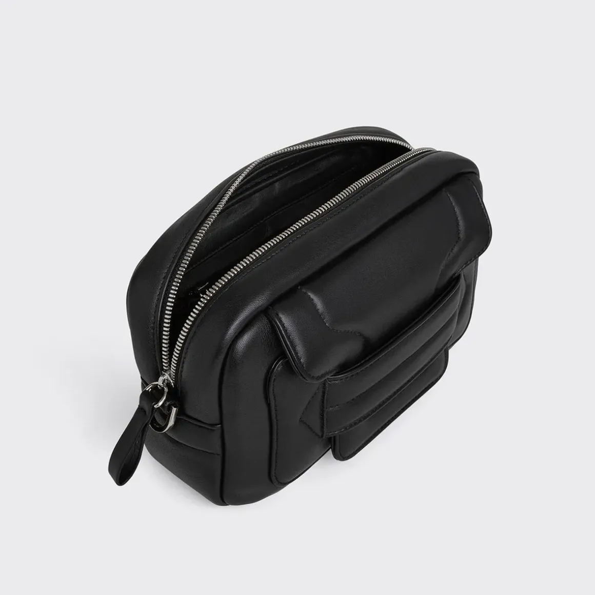 PIERRE HARDY ALPHA PAD BOX HANDBAG Black New