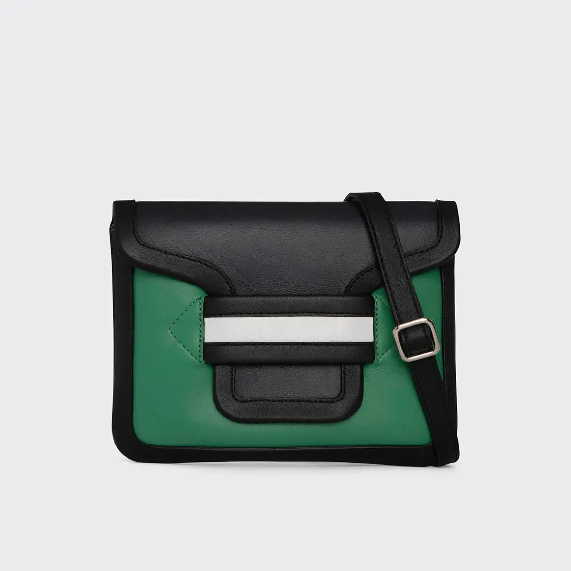 PIERRE HARDY ALPHA POUCH Green,navy,white Clearance