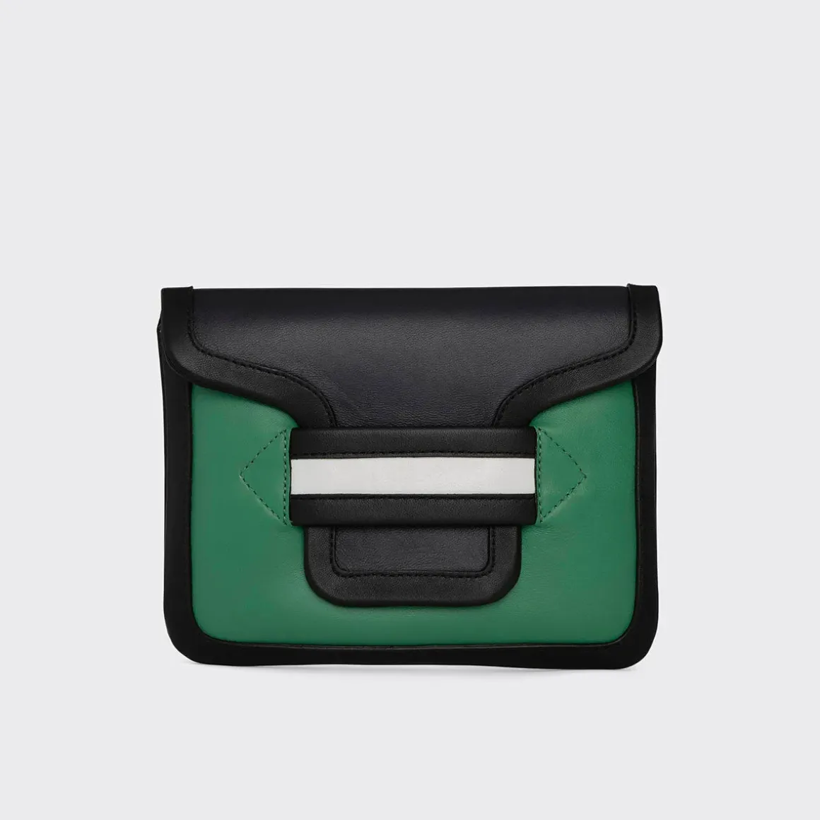 PIERRE HARDY ALPHA POUCH Green,navy,white Clearance