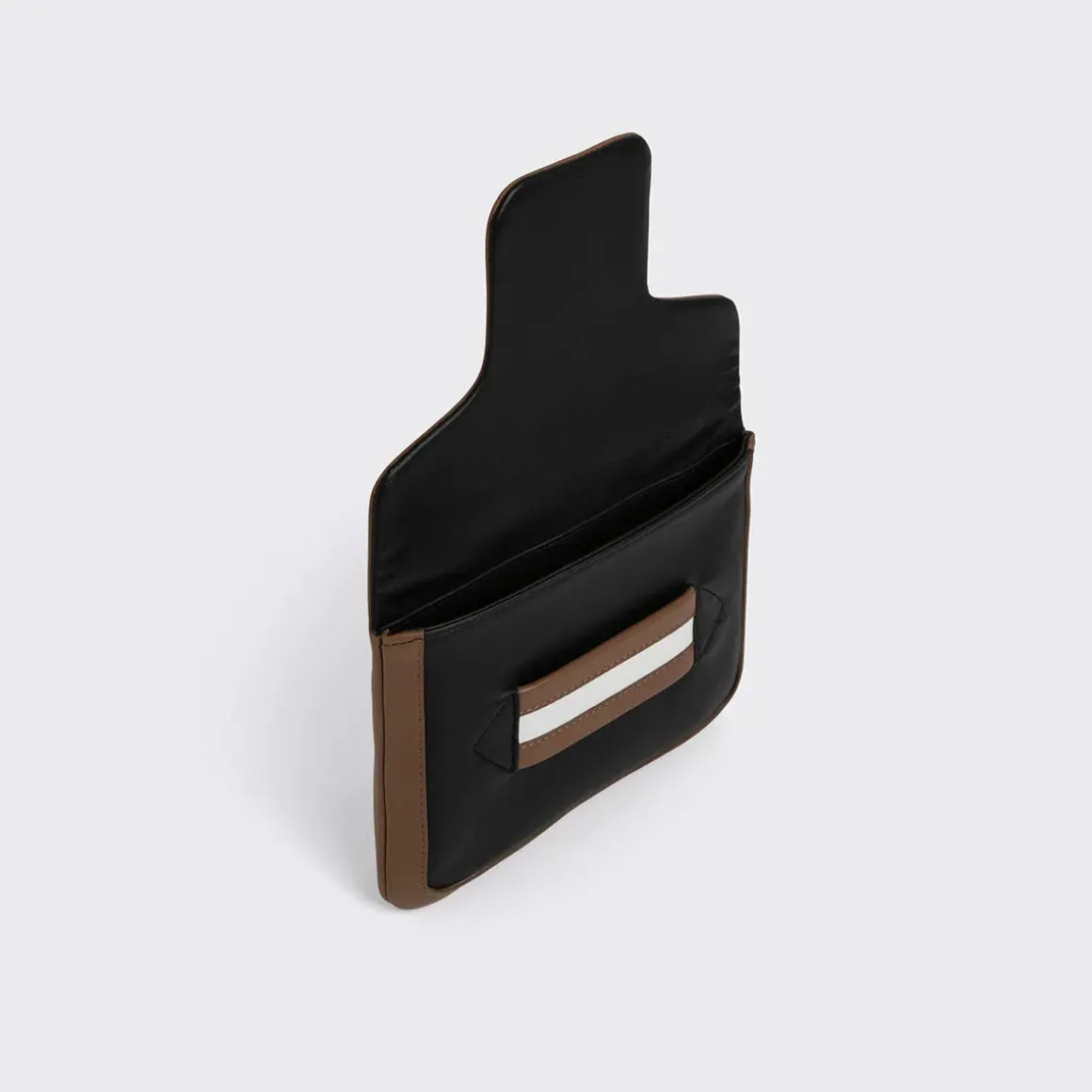 PIERRE HARDY ALPHA POUCH Black,tobacco,white Fashion