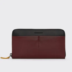 PIERRE HARDY AOYAMA MAXI WALLET Burgundy,black Cheap