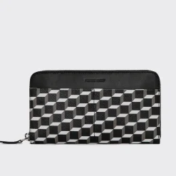PIERRE HARDY AOYAMA MAXI WALLET Black,white New