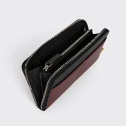 PIERRE HARDY AOYAMA MAXI WALLET Burgundy,black Cheap