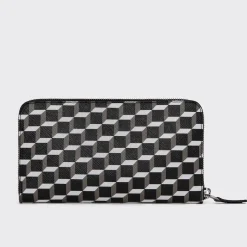 PIERRE HARDY AOYAMA MAXI WALLET Black,white New