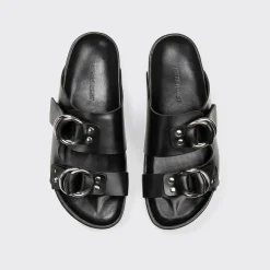 PIERRE HARDY BEACH RIDER FLAT MULE Black Sale