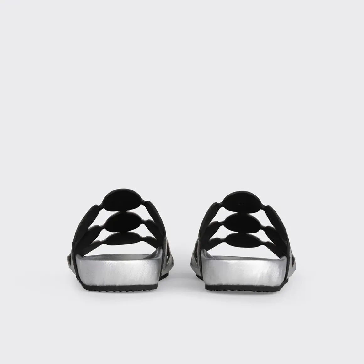 PIERRE HARDY BULLES MULE Silver Flash Sale