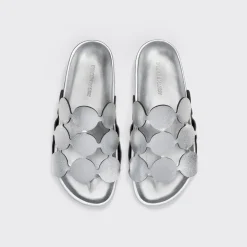 PIERRE HARDY BULLES MULE Silver Flash Sale