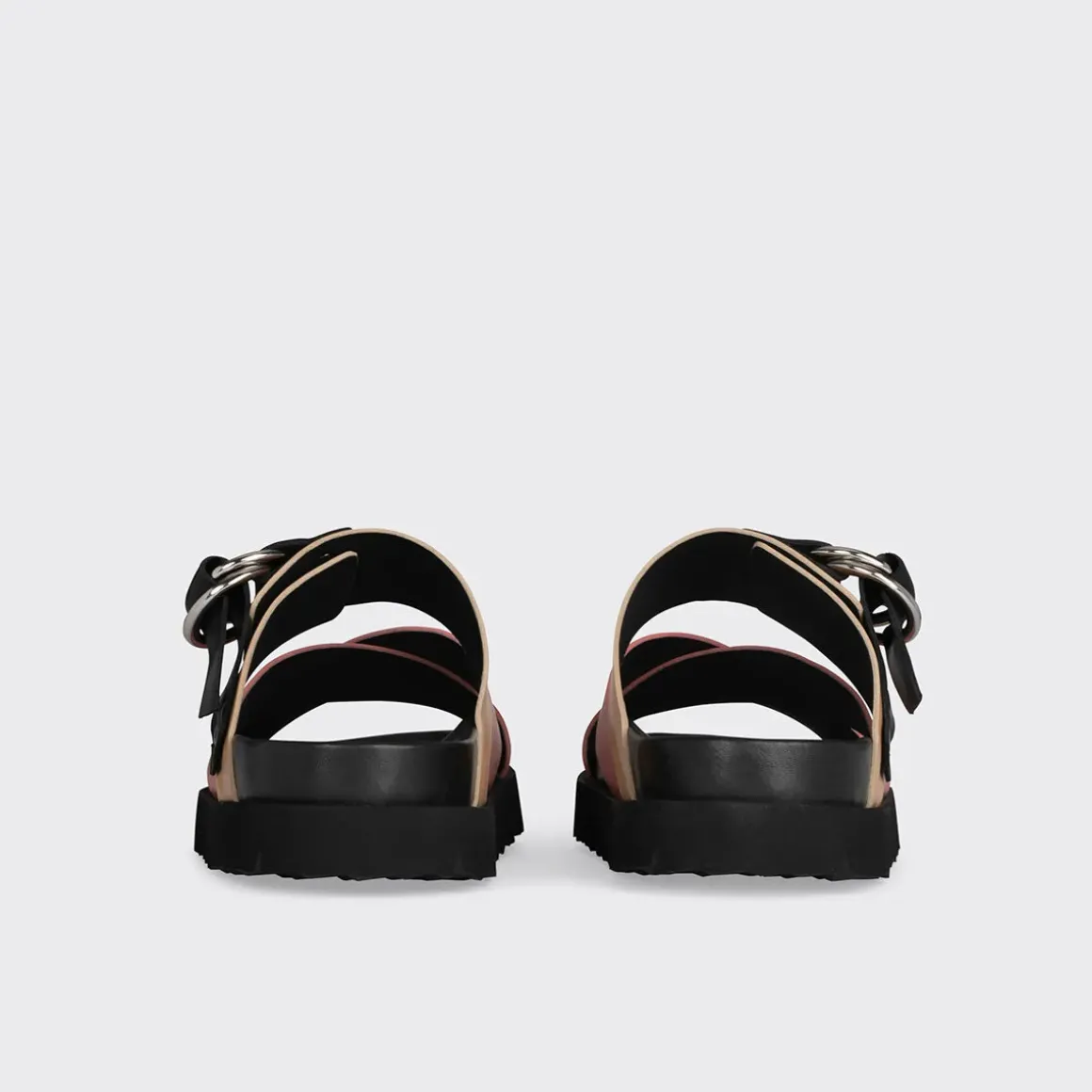 PIERRE HARDY CROSS RIDER FLAT SANDAL Blush,beige,black Outlet