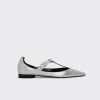 PIERRE HARDY EDDIE FLAT SALOME Silver Fashion