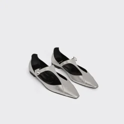 PIERRE HARDY EDDIE FLAT SALOME Silver Fashion