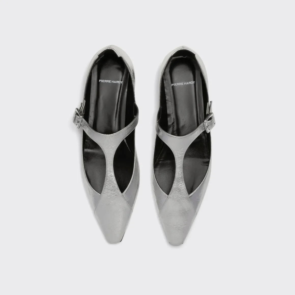 PIERRE HARDY EDDIE FLAT SALOME Silver Fashion