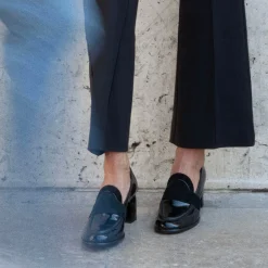 PIERRE HARDY ETON HEELED LOAFER Black Clearance