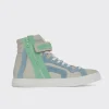 PIERRE HARDY 112 HIGH-TOP SNEAKERS Offwhite,blue,gree Best Sale