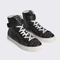 PIERRE HARDY 112 HIGH-TOP SNEAKERS Black Online