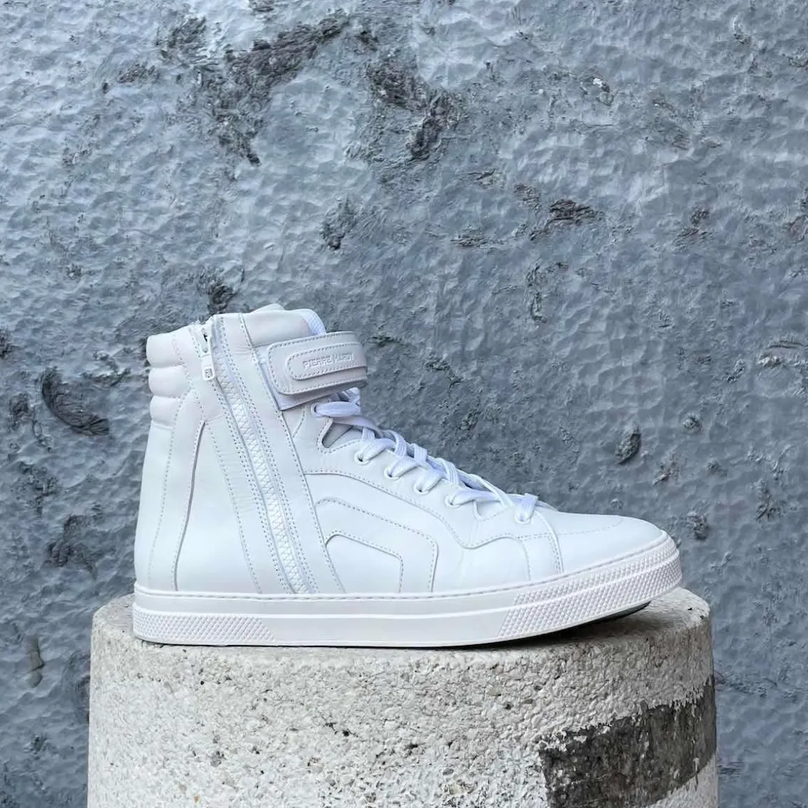 PIERRE HARDY 112 HIGH-TOP SNEAKERS White Sale