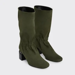 PIERRE HARDY MAIA HEELED BOOTS Kaki Sale