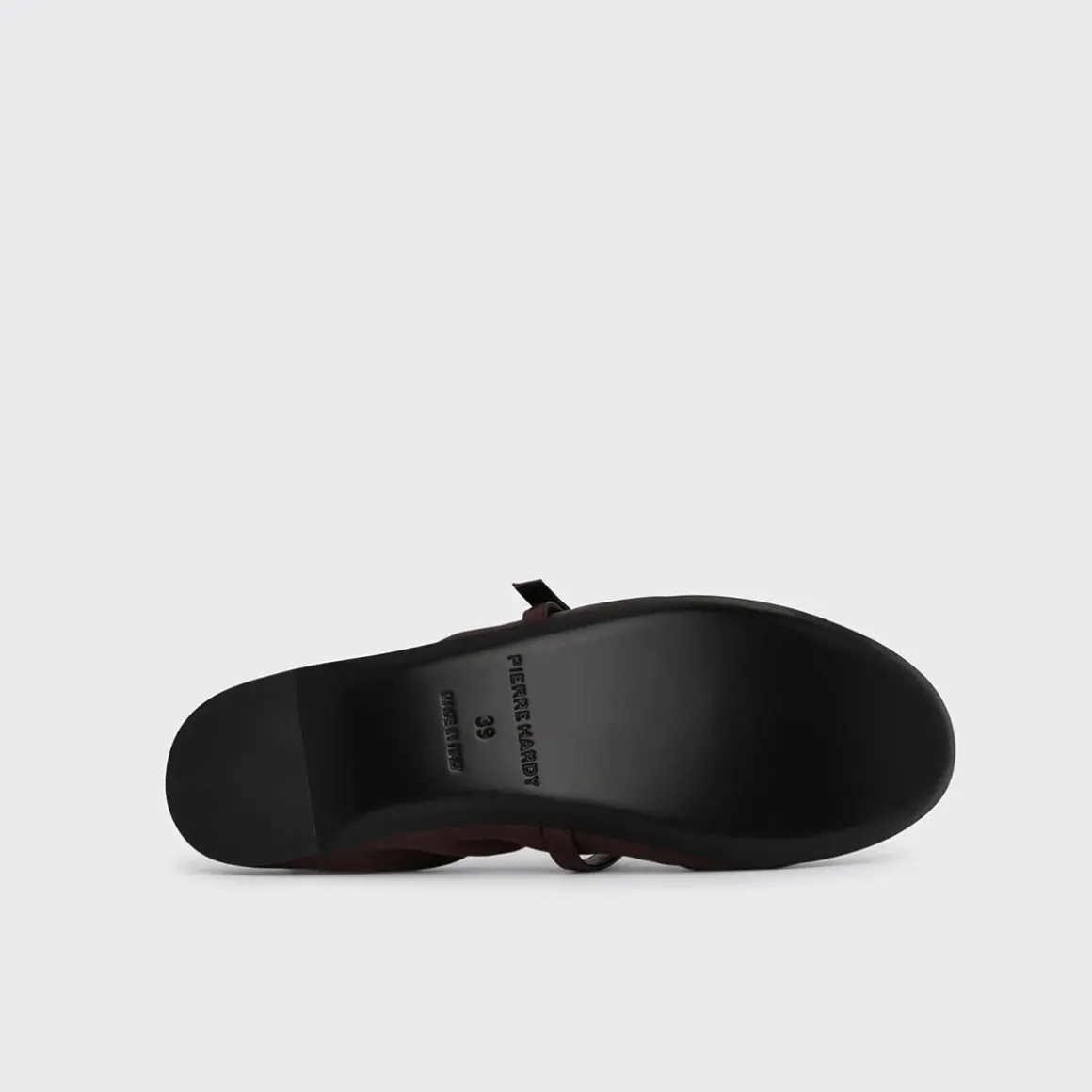 PIERRE HARDY MARGOT BALLET FLAT Burgundy Discount