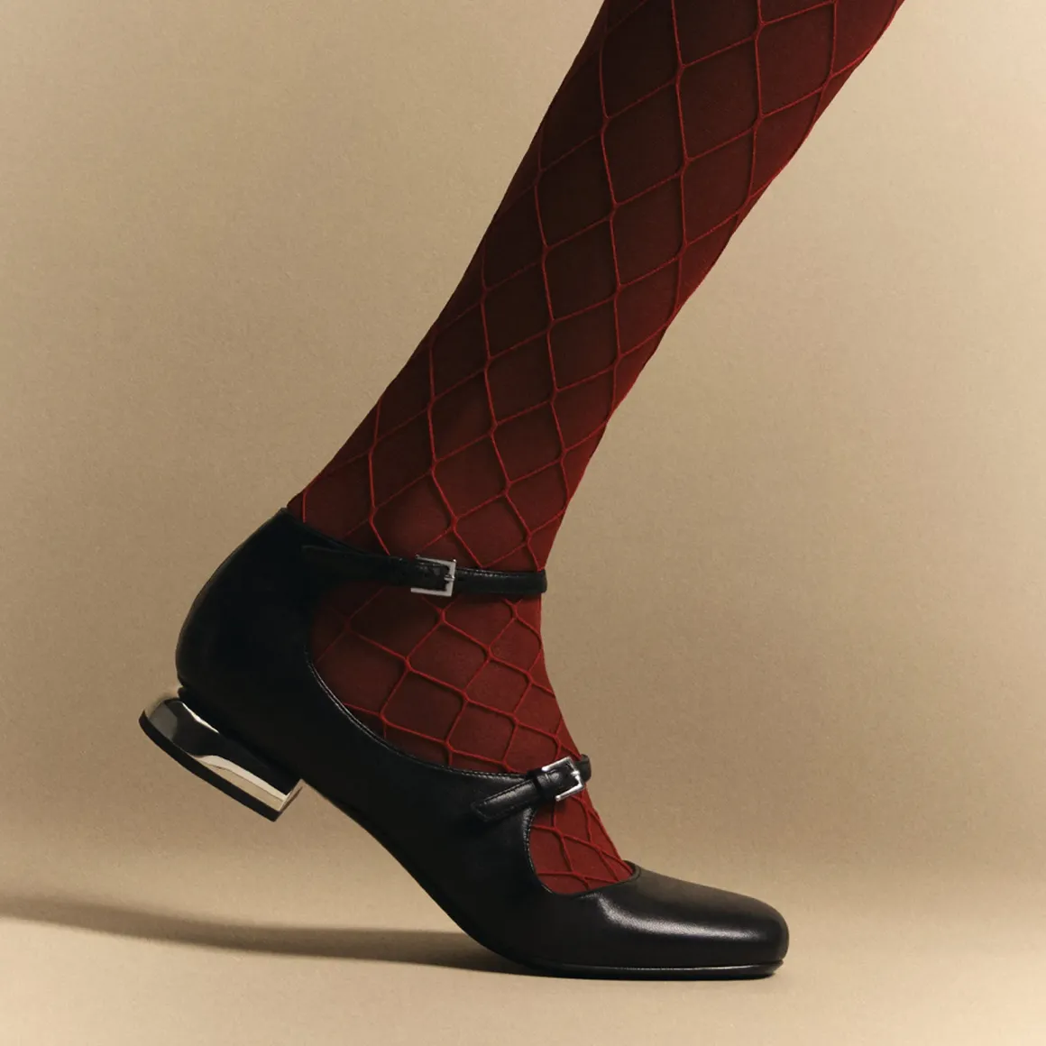 PIERRE HARDY MARY JANE BALLERINA Black Hot