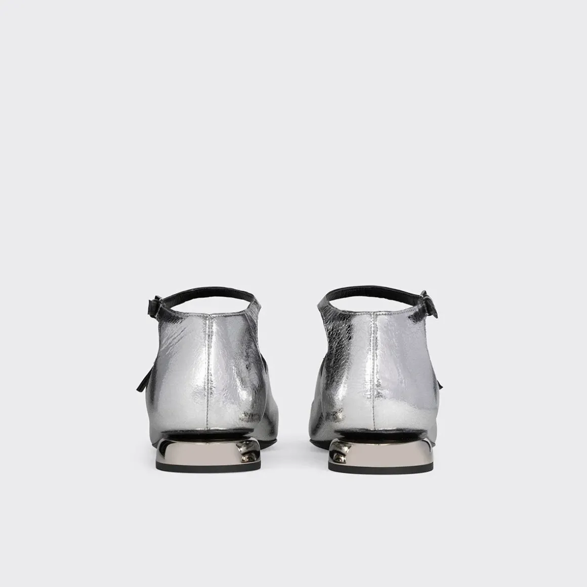PIERRE HARDY MARY JANE BALLERINA Silver Fashion