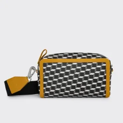 PIERRE HARDY MAXI CUBE BOX BAG Black,yellow Clearance