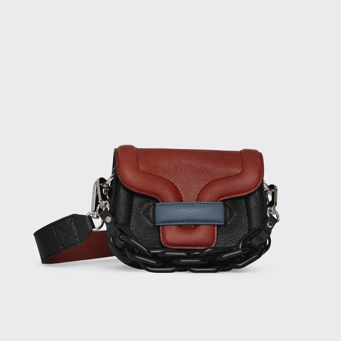 PIERRE HARDY MICRO ALPHAVILLE BAG Mahogany,black,bluesky Best Sale