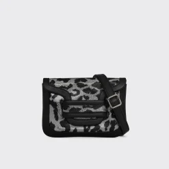 PIERRE HARDY MINI ALPHA POUCH Leopard,silver Cheap