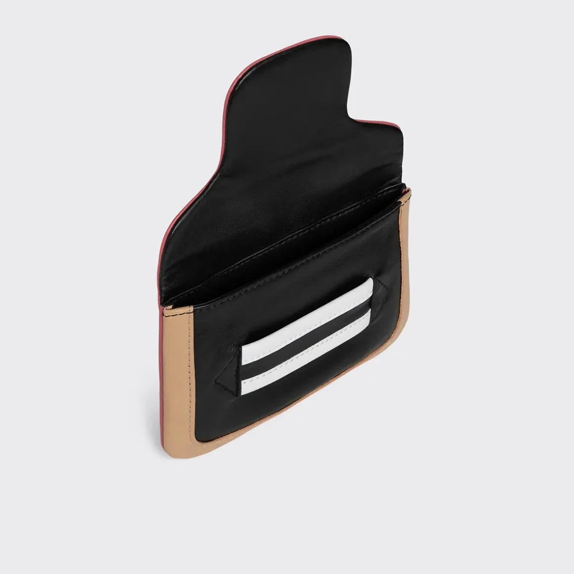 PIERRE HARDY MINI ALPHA POUCH Black,biege,raspberry,white Hot