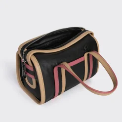 PIERRE HARDY MINI CAB BAG Black,beige,raspberry Cheap