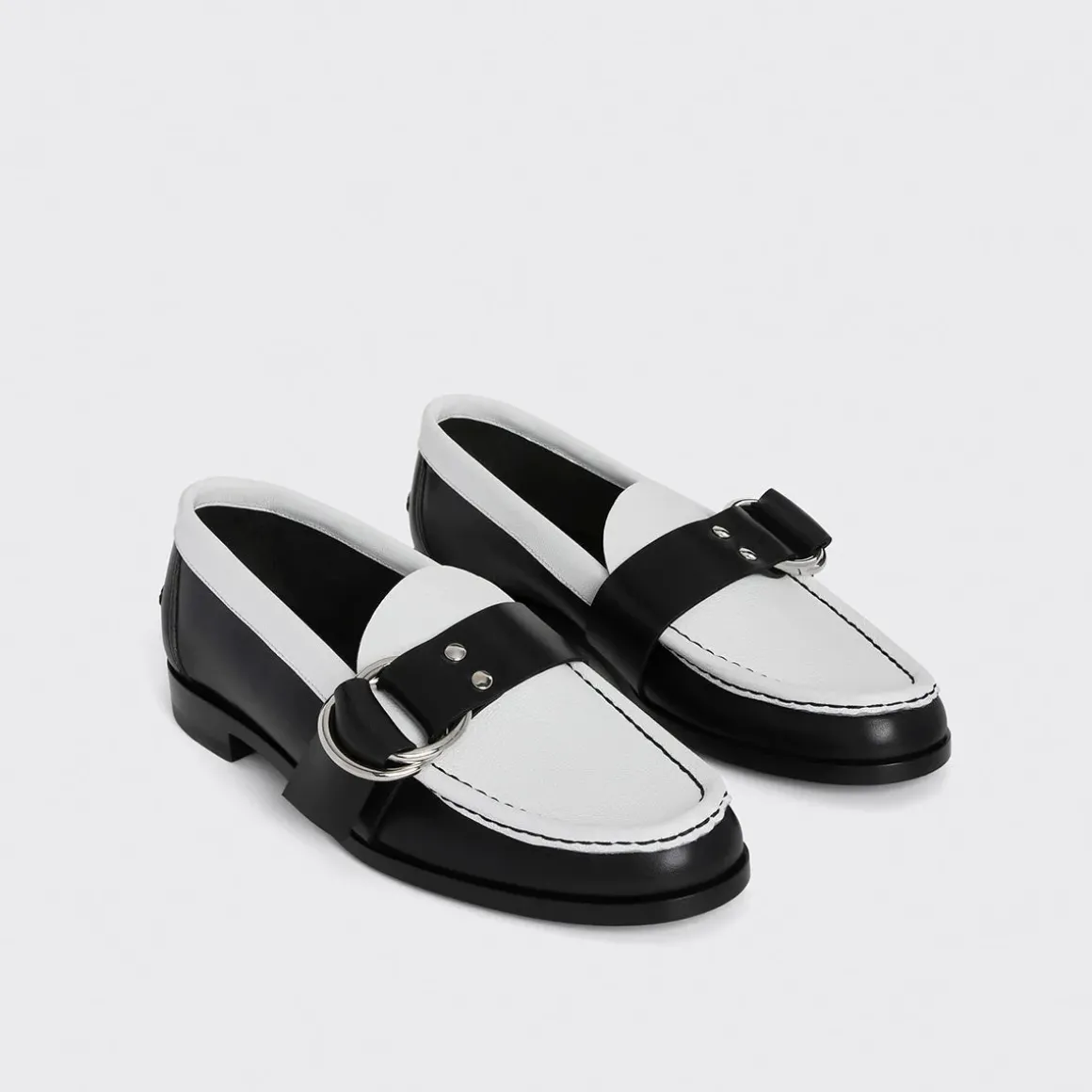 PIERRE HARDY RIDER LOAFER Black,white Discount
