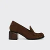 PIERRE HARDY ROMY HEELED LOAFER Chocolate Cheap