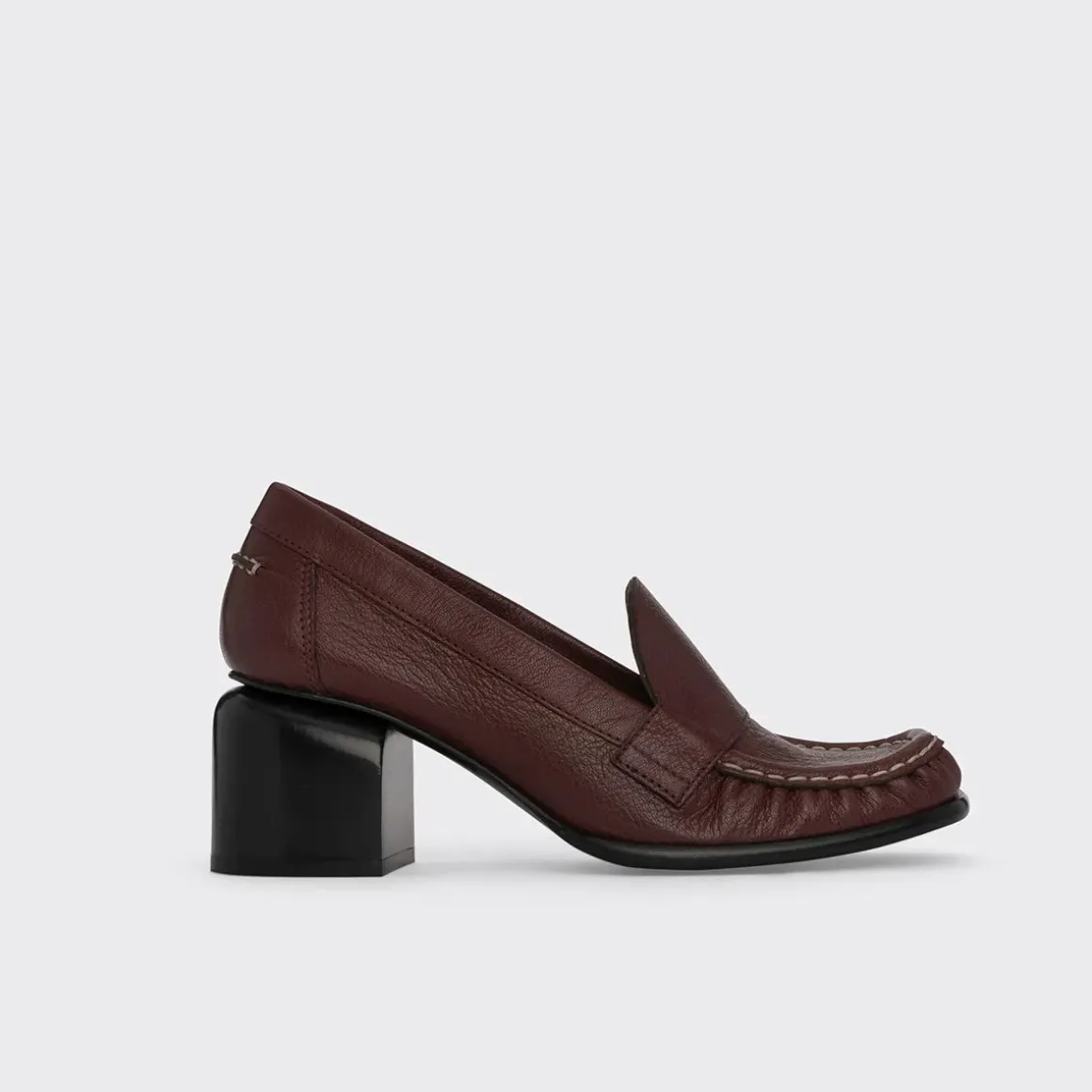 PIERRE HARDY ROMY HEELED LOAFER Burgundy Cheap