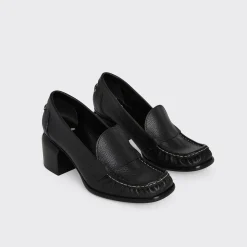 PIERRE HARDY ROMY HEELED LOAFER Black Clearance