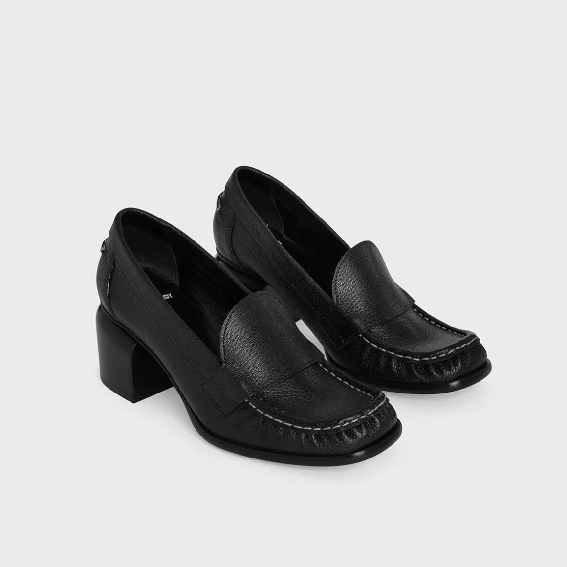 PIERRE HARDY ROMY HEELED LOAFER Black Clearance