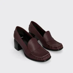 PIERRE HARDY ROMY HEELED LOAFER Burgundy Cheap