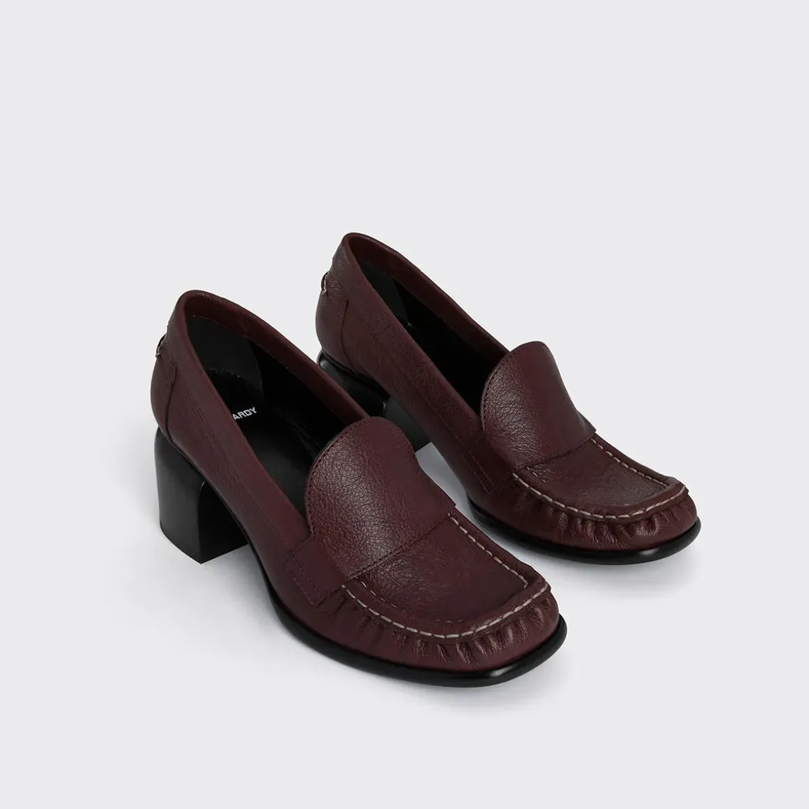 PIERRE HARDY ROMY HEELED LOAFER Burgundy Cheap