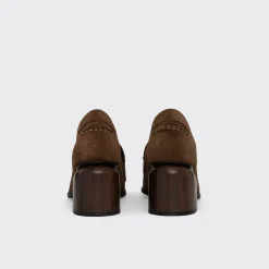 PIERRE HARDY ROMY HEELED LOAFER Chocolate Cheap