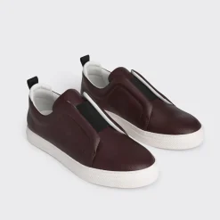 PIERRE HARDY SLIDER SNEAKERS Burgundy Cheap