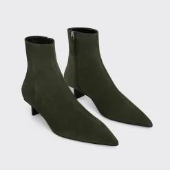 PIERRE HARDY STELLA HEELED BOOTS Kaki Clearance