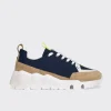 PIERRE HARDY STREET LIFE SNEAKERS Navy,sand,yellow Flash Sale