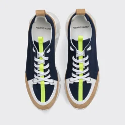 PIERRE HARDY STREET LIFE SNEAKERS Navy,sand,yellow Flash Sale