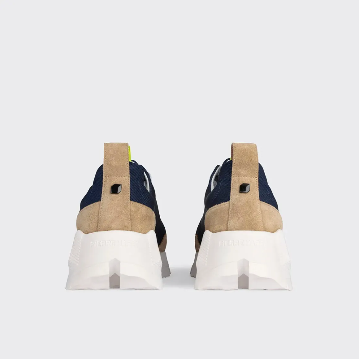 PIERRE HARDY STREET LIFE SNEAKERS Navy,sand,yellow Flash Sale