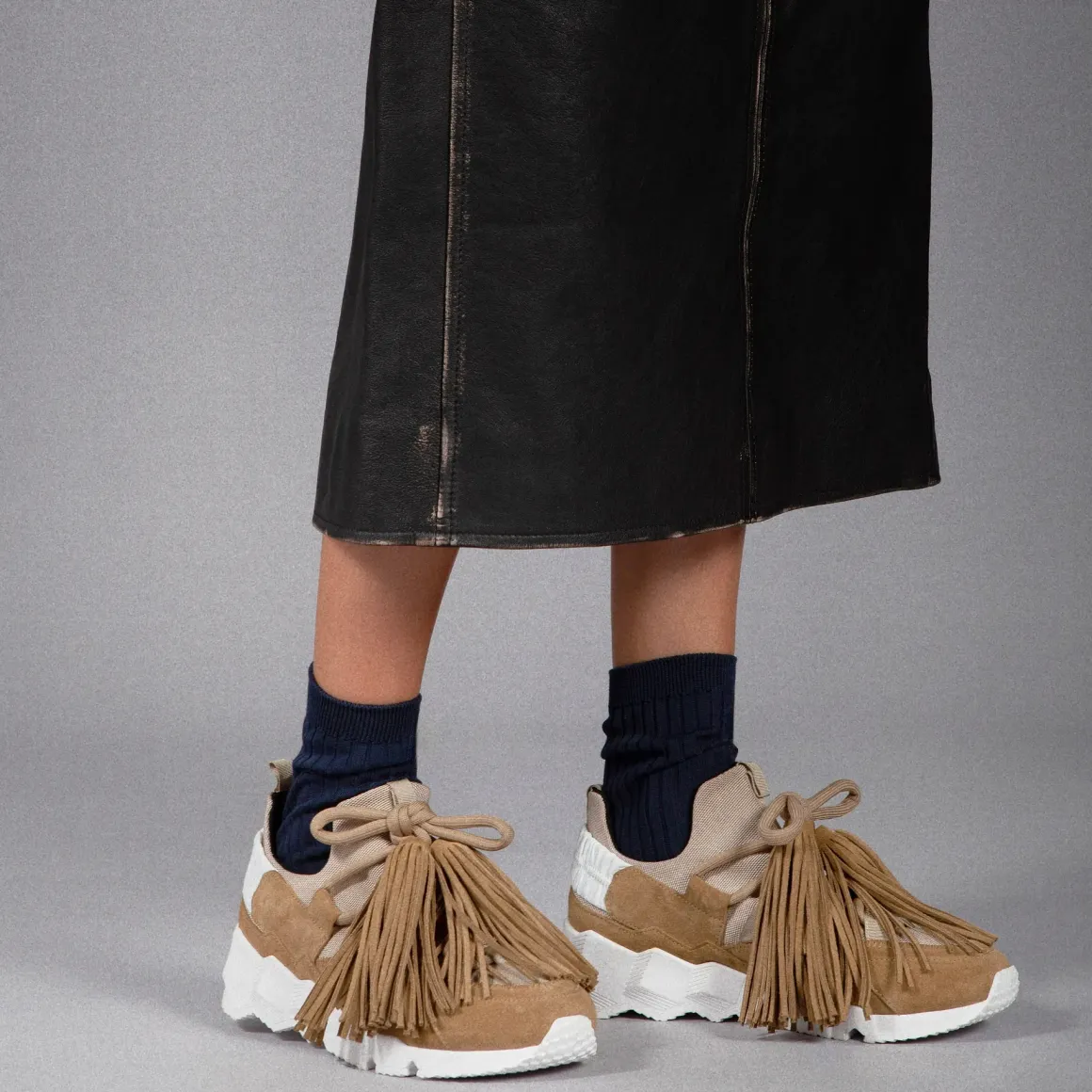 PIERRE HARDY TEXAS TREK COMET SNEAKERS Sand Sale