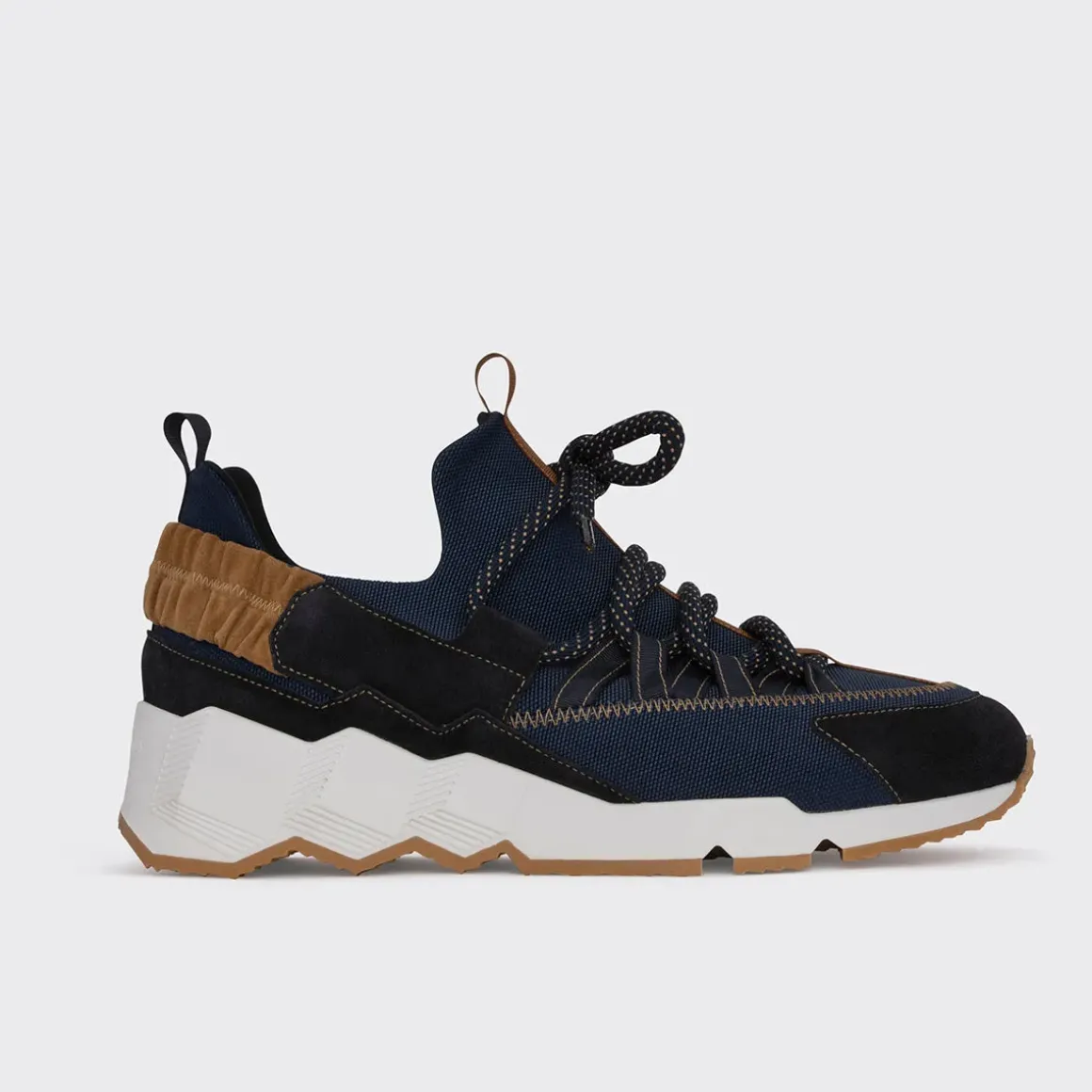 PIERRE HARDY TREK COMET SNEAKERS Navy,camel Cheap